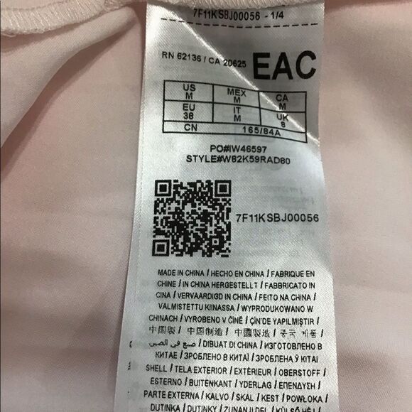 Guess Pink Slip Mini Dress Floral Print Fit & Flare Size Medium - Picture 13 of 16